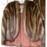 A fox fur cape