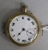 A gentleman's 1920's 9ct gold Borgel cased manual wind wrist watch.