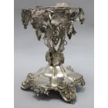 A silver plated presentation piece