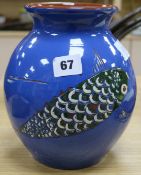 A Brannam fish vase