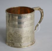 A George IV silver Christening mug, George Knight, London, 1820, 82mm.