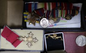 A quantity of medals awarded to members of the Coote family including Korea to F.S.Coote, Telcom.