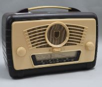 A Bakelite radio