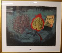 Ceri Richardslimited edition print'Origin of a Rose'signed and dated '67, 26/7022 x 26in.