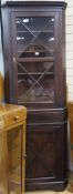 A George III corner cupboard W.70cm