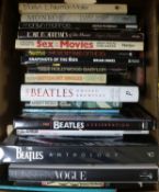 A quantity of books on music and film
