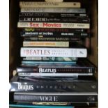 A quantity of books on music and film