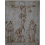 18th century Italian Schoolsanguine ink and chalkThe Crucifixion28 x 21cm