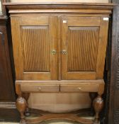 A Danish cabinet on stand, W.112cm