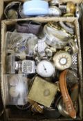 A large quantity of assorted wrist and pocket watches etc.