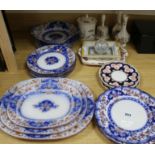 A quantity of English ironstone plates and other ceramics