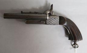 A Continental side-by-side percussion pistol