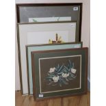W. V. Franklin'Her Majesty', signed and five other original watercolours of orchidslargest 21 x