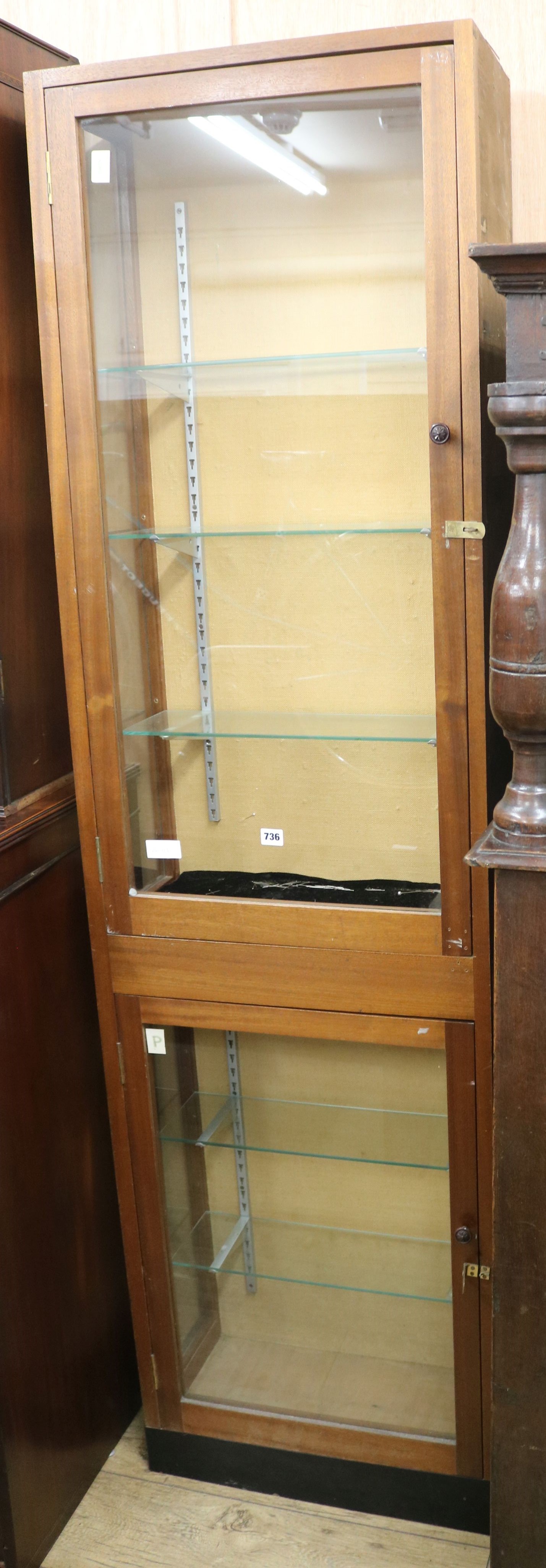 A shop display cabinet, W.58cm