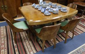 An Art Deco suite Sideboard W.180cm, Sideboard W.150cm