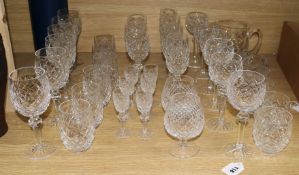 A quantity of various suites of Waterford Powerscourt patterned glassware (39)