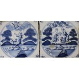 Fifteen Delft tiles