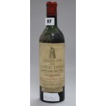 A bottle of Chateau Latour 1955