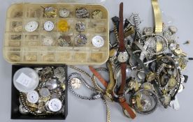 Various watches, movement etc.