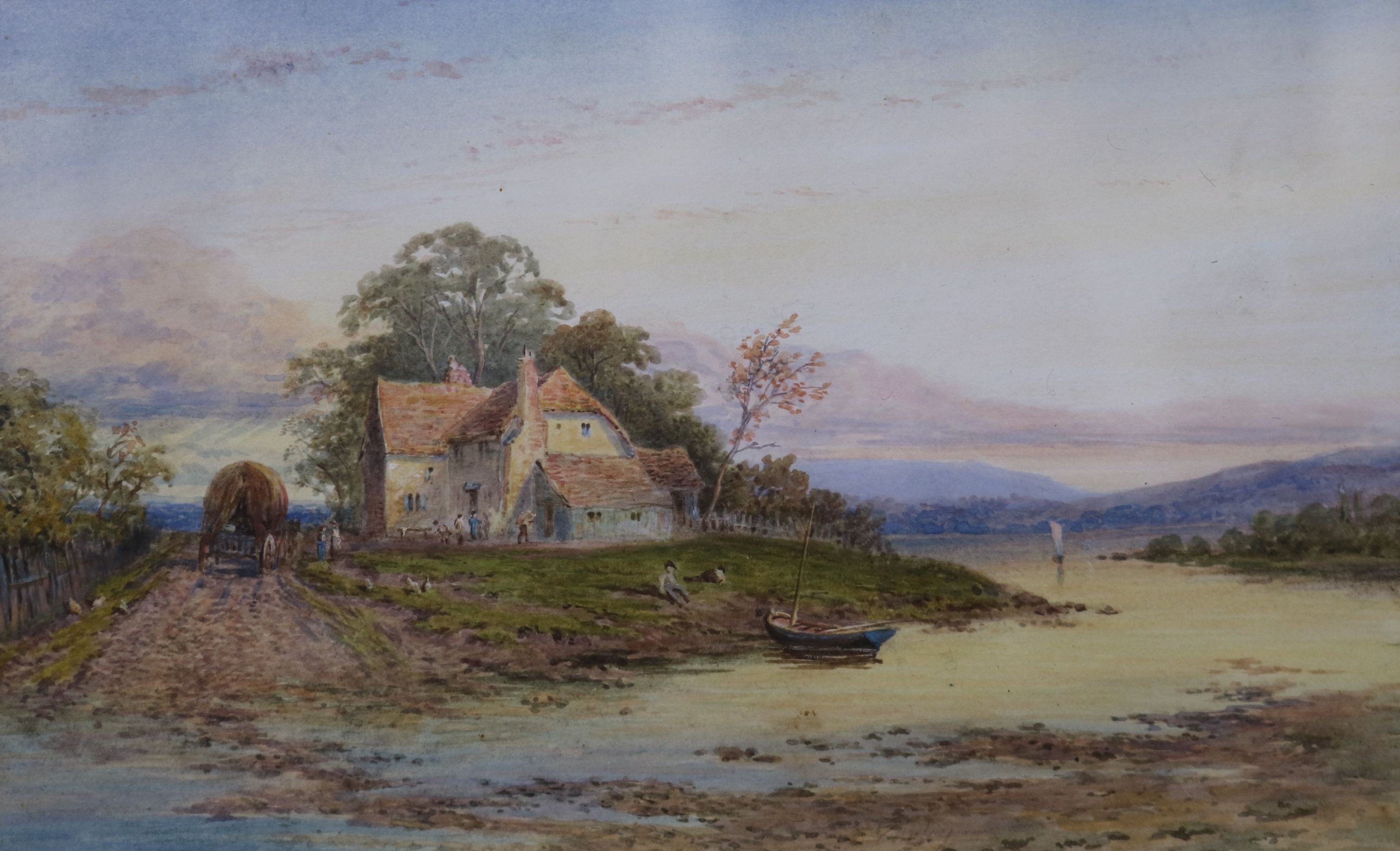 Edgar John Varley (1839-1888)pair of watercoloursRustic landscapes15 x 25cm - Image 3 of 3