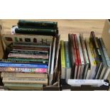 A quantity of books on embroidery, needlework, etc.