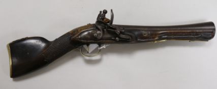 A flintlock blunderbuss