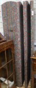 A Bloomsbury school style six fold dressing screen, H.167cm