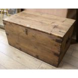 A blanket box, W.107cm