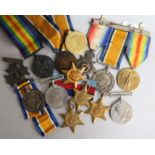 Assorted medals including a WWI trio to Pte C W Woodage 16745 Grenadier Guards, WM and Victory to