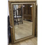 A gilt frame mirror, W.78cm