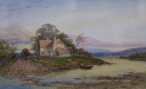 Edgar John Varley (1839-1888)pair of watercoloursRustic landscapes15 x 25cm