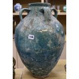 A Chinese turquoise glazed pottery matavan vessel