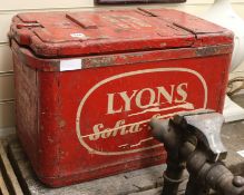 A Lyons ice cream box, W.63cm