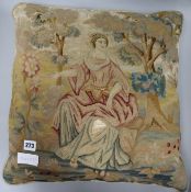 A 18th century petit point cushion worked by Lady Monk Bretton