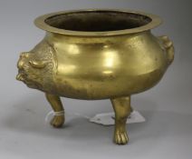 A 20th century Chinese bronze censer