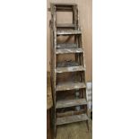 A Hatherly ladder and another, W. approx. 40cm