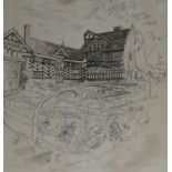 John Ward (1917-2007)pen and inkGawsworth Hall, Cheshiresigned, Abbott & Holder label verso39 x