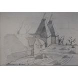 Rowland Hilderpencil drawingCrockham Hillsigned and inscribed verso5 x 7in., unframed