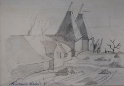 Rowland Hilderpencil drawingCrockham Hillsigned and inscribed verso5 x 7in., unframed