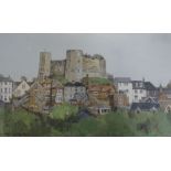 Robert Micklewright RWSwatercolourLewes from the southsigned5.75 x 9.5in.