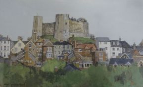 Robert Micklewright RWSwatercolourLewes from the southsigned5.75 x 9.5in.