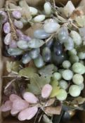 A quantity of Chinese hardstone fruits