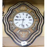 A French inlaid wall clock