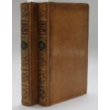 White, Gilbert - The Natural History of Selborne, 2 vols, 8vo, calf, hinges repaired, lacking half
