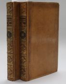 White, Gilbert - The Natural History of Selborne, 2 vols, 8vo, calf, hinges repaired, lacking half