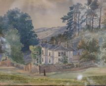 Victorian SchoolwatercolourPebble Hill House, Limpsfieldinscribed verso5 x 6.25in.