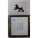 Eric Gill2 printsMadonna and child and The Lion2 x 1.5in. and 4 x 5in.