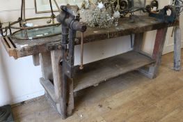 A work bench, W.210cm