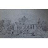 Peter de Wint (1784-1849)pencil with whiteBoxgrove Priory, West SussexSpink label verso4.25 x 6.