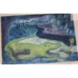 Theresa Petersenlimited edition printThe Alligators Toothpicksigned, 14/2012.5 x 18in.